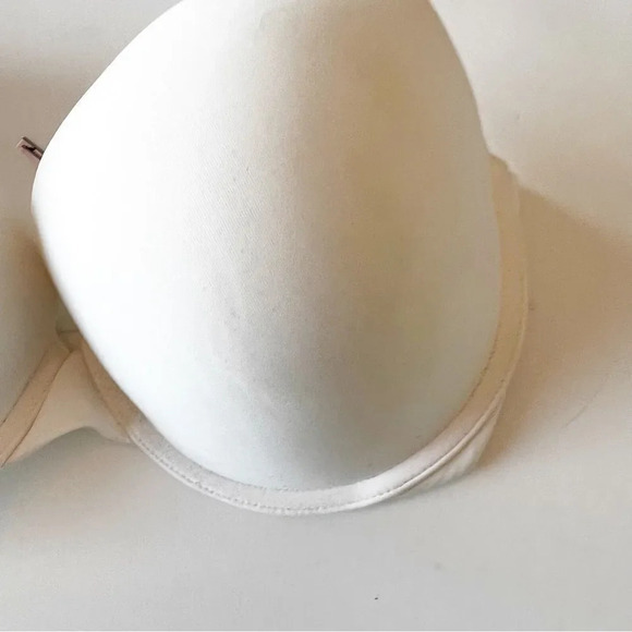 Victoria’s Secret T-shirt Bra Size 32DDD White Push-up Underwire Full Coverage - Picture 6 of 6